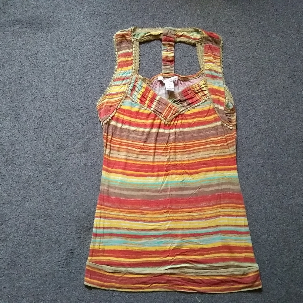 🌺 Striped Women's Tank Top